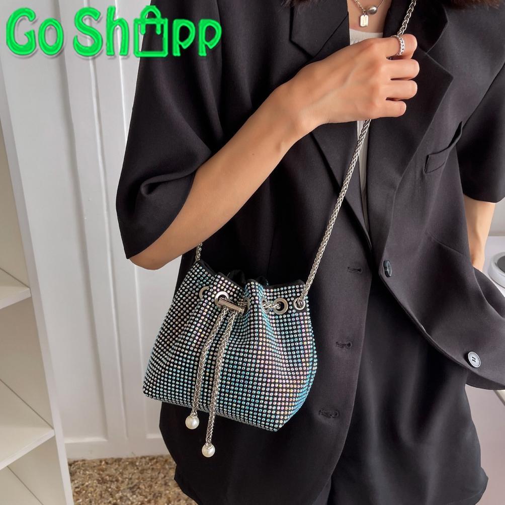 NEW DEALS Bucket Bag Wanita Import - Tas Selempang Wanita Bling Bling Import Terbaru Fashion Korea -