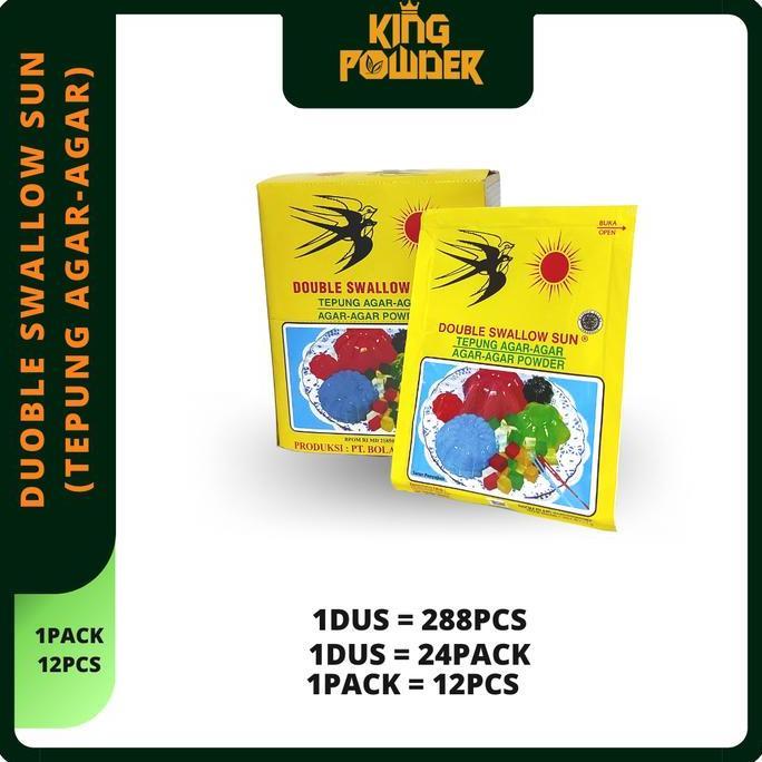 Agar Agar Swallow | Agar Agar Double Swallow Sun | Jelly Powder 1 dus