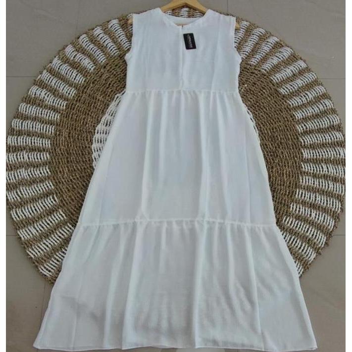 PR0M0 INNER DRESS TANPA LENGAN BAHAN CRINKLE AIR FLOW S/M/L/XL/XXL Tebal Nyaman G00D QU4LITY
