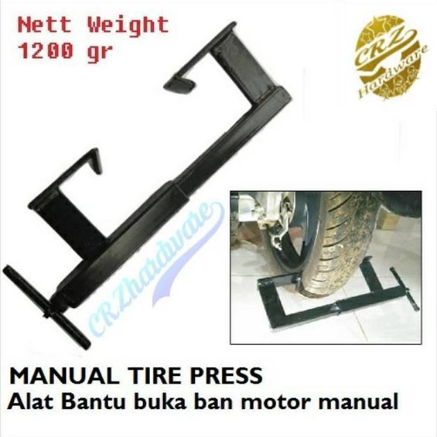 FRONGCHI Alat Press Manual Buka Ban Motor Alat Bantu Pres Ban Tubles Manual Tire Press
