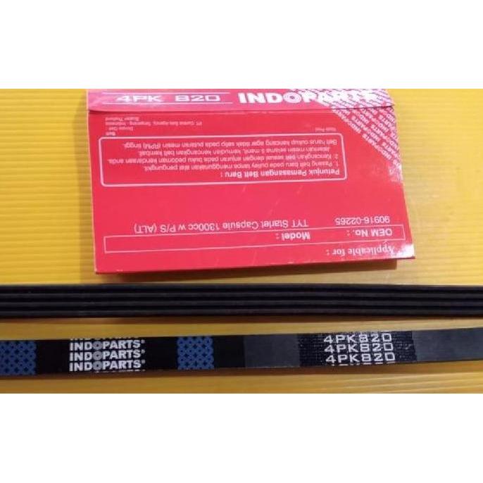 CHIYAQU Fan Belt Starlet Alternator Starlet Indoparts Ip-4Pk820