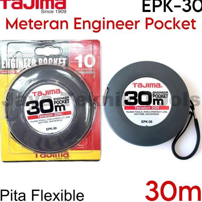 FRONGCHI Meteran Engineer Pocket Tajima 30 m EPK-30 Roll Meter Flexible Steel Besi