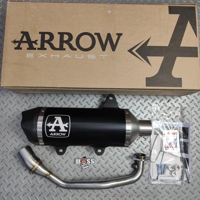 WAKEDEWE Knalpot Arrow New Fullsystem Vespa Aprillia SR GT