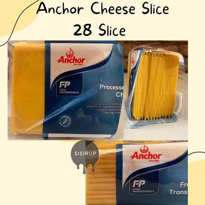 Hadiojaya_ - Anchor Red Cheddar Slice 28 Slice / Cheddar Cheese Slice