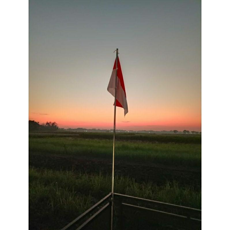 Tiang Bendera Stainless Steel 1" Panjanjang 3 Meter Tebal 0.6 17 Agustus Kemerdekaan Indonesia