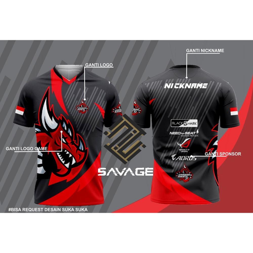 (Terbaru) JERSEY KAOS BAJU NAGA ESPORTS FF MOBILE LEGEND TERBARU CUSTOM (Terlaris)