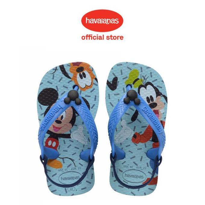 DISKON SPESIAL - Havaianas 2747 New Baby Disney Classics Blue - Sandal Anak