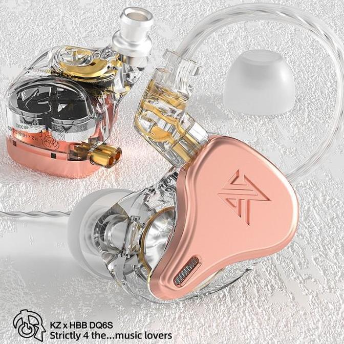 Odio- Earphone Kz X Hbb Dq6S  Basshead Triple Driver Earphone With Mic