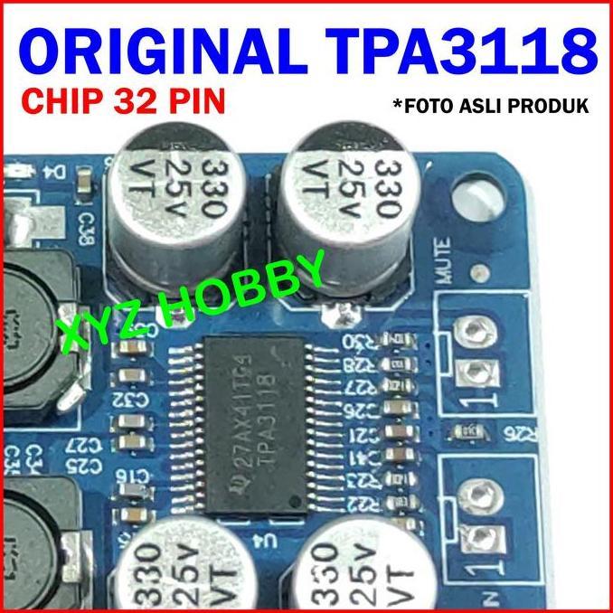 Odio- Original Tpa3118 32 Pin Btl 1X60W Mono Power Amplifier Class D 60W Tpa 3118 Ampli Mini Tpa3118