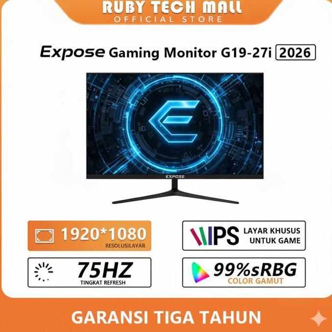 Krandanstore - Pilihan KreatorMonitor pc komputer 19-27 inch monitor gaming Panel IPS Kecepatan Refr