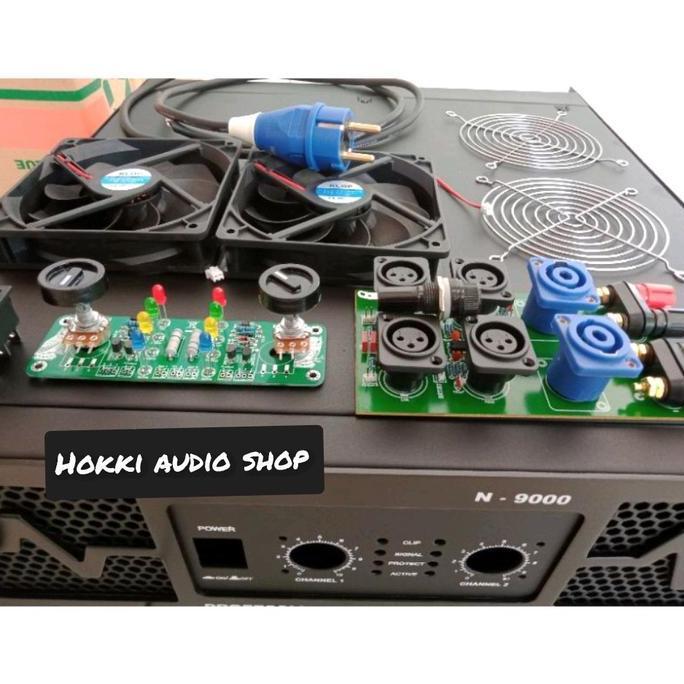 Bok power amplifier tipe N9000 lengkap aksesoris ukuran 3U Box power amplifier N9000 lengkap dengan 