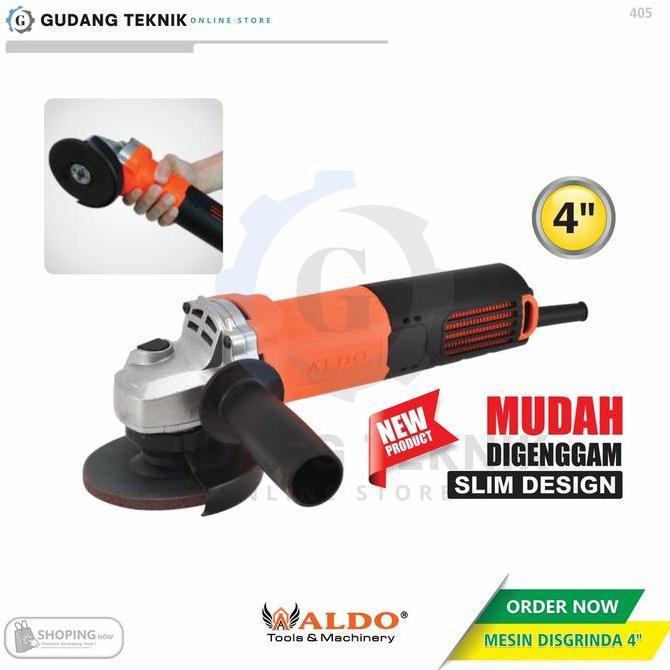 CEFRUCHE Gerinda Disgrinda 4" Slim Design ALDO 405 / Mesin Gerinda Tangan 4Inch ALDO 405 - Gurinda G