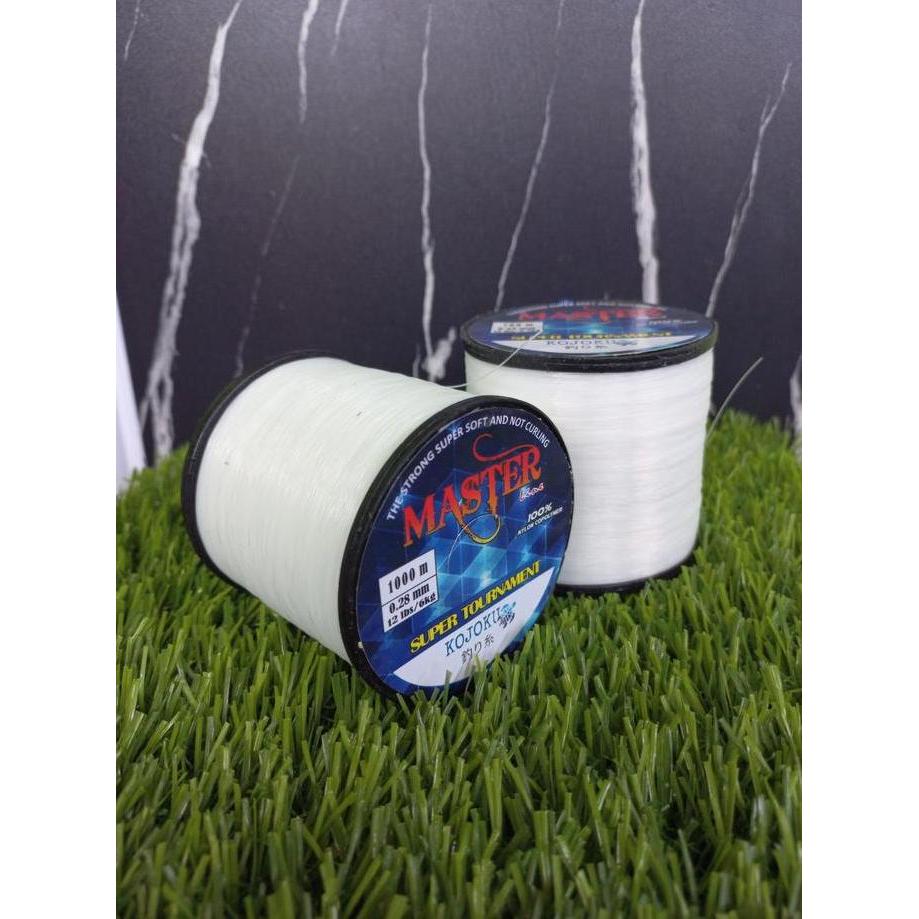 Senar Tali Benang Pancing Master Super kuat lentur anti kriting mudah tenggelam tahan Gesekan Cocok 