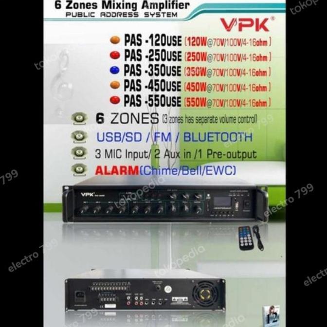 Amplifier vpk pas 350 USE 350Watt Original
