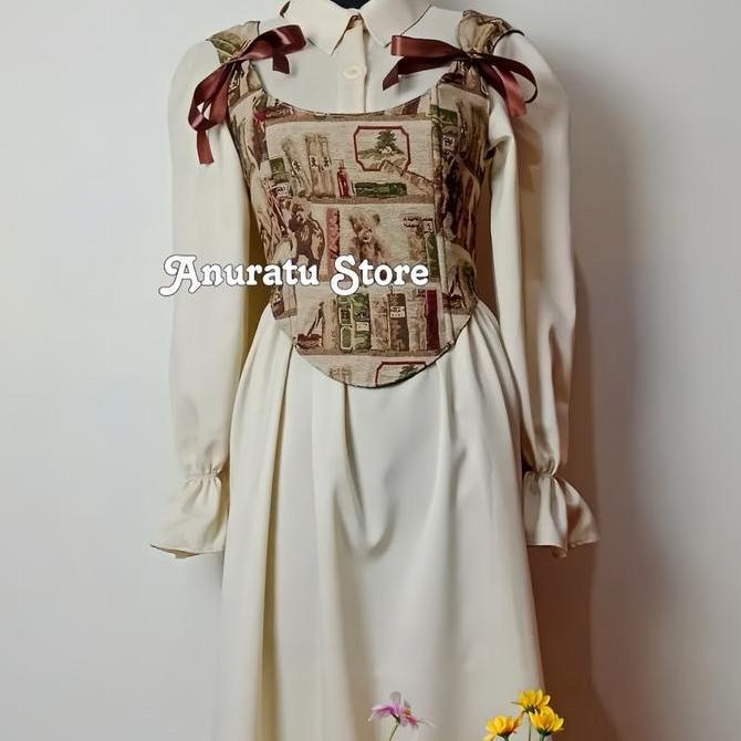 Wkwkwk- Korset Wanita Cottagecore Vintage Medieval Era|Anuratu Store Official