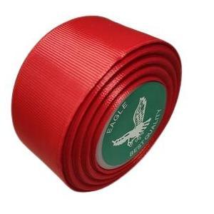 Newstockcik- Pita Grossgrain Merah Cabe Ukuran 4Cm Per Roll Kain