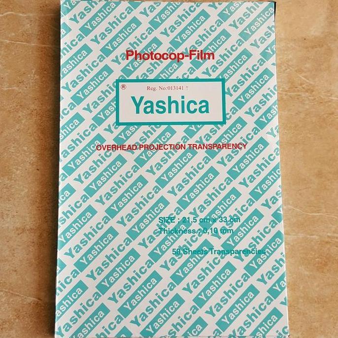 PHOTOCOPI FILM TRANSPARANSI OHP YASHICA