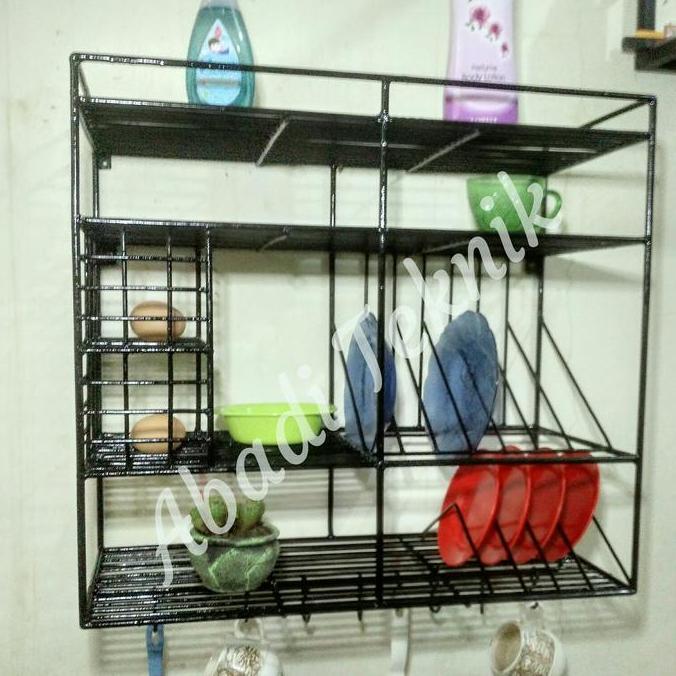 Rak piring stafel rak piring dapur rak dinding