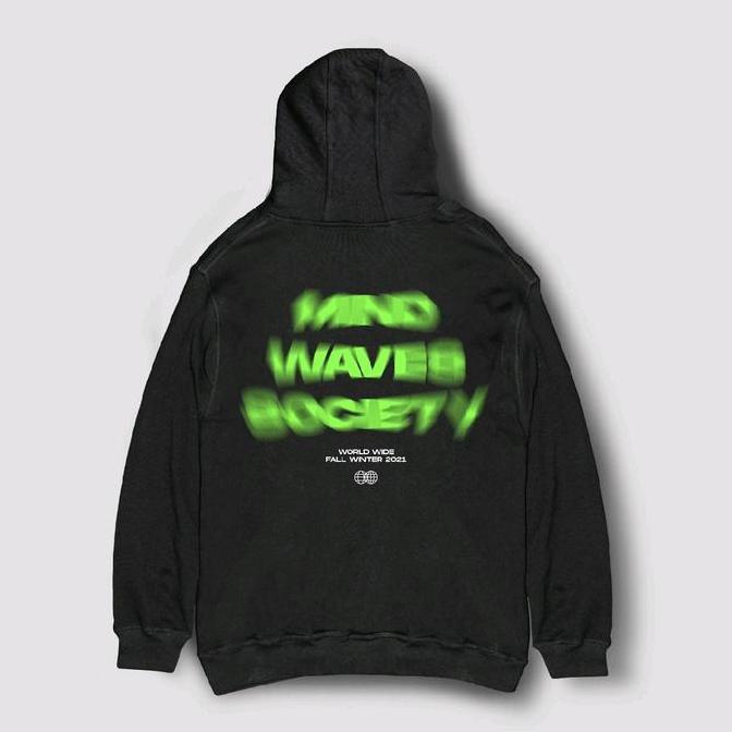 FAILOFFICIAL HOODIE - MIND WAVES BLACK 01