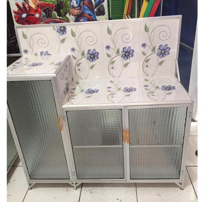 RAK KOMPOR ALUMUNIUM 2 TU MEJA KOMPOR ALUMUNIUM RAK KOMPOR 3 TU