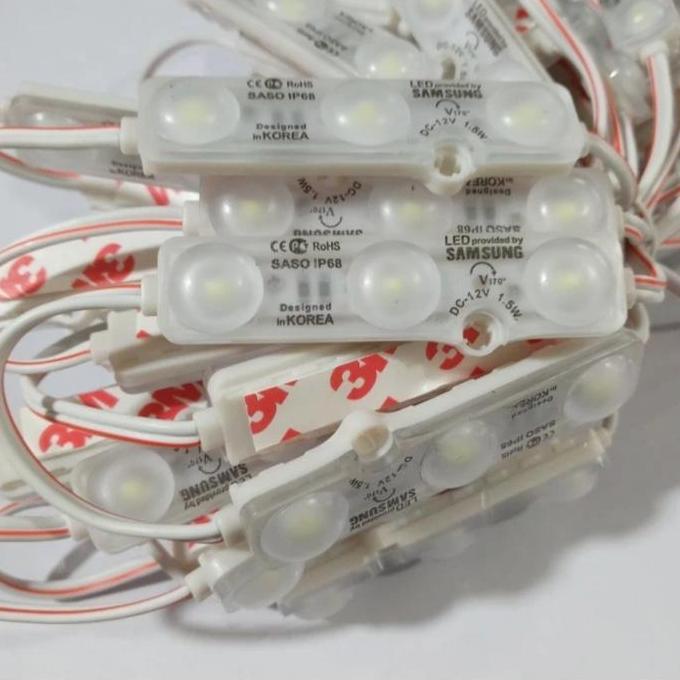 lampu LED modul 3 mata SASO Samsung original cool white 100 pc