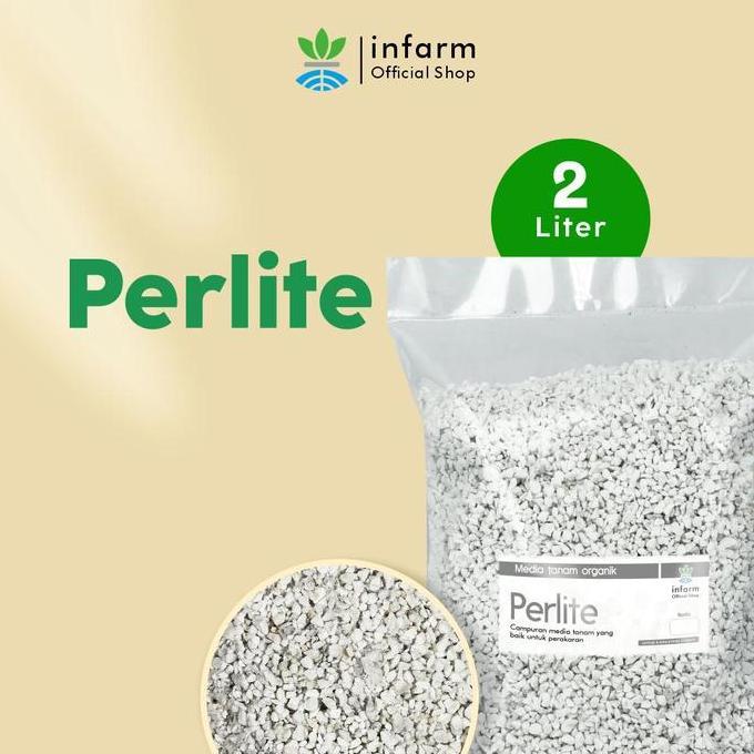 INFARM - Media Tanam Perlite 2 Liter Media Tanam Perlite Premium  Ringan, Steril, Kaya Porositas, An