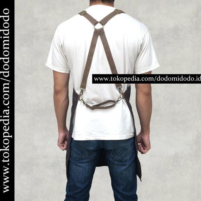 Apron Celemek Barista Cafe Barbershop - Apron Masak - Celemek Murah