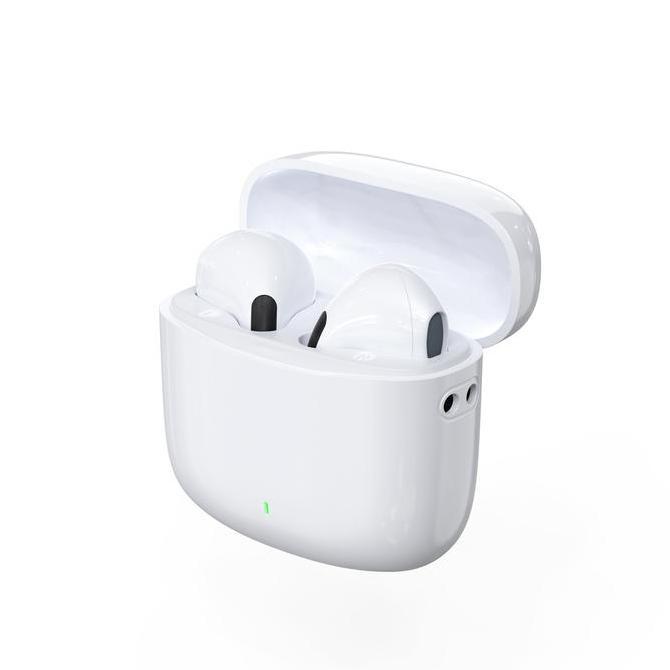 Ecle Tws Wireless Earbuds Putih Bluetooth Headset Dengan Charging Case 200Mah