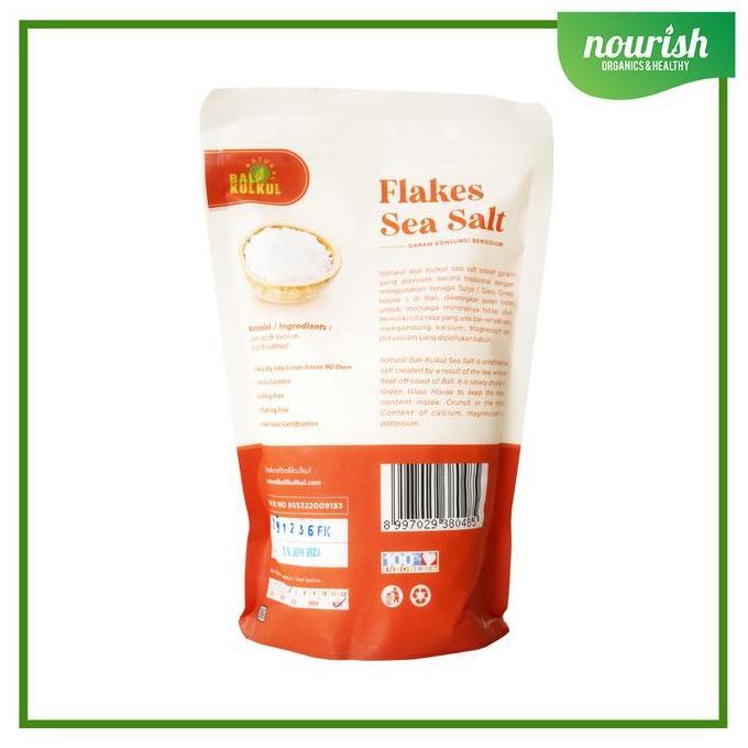 BALI KULKUL NATURAL FLAKES SEA SALT / GARAM LAUT KASAR 500 GRAM