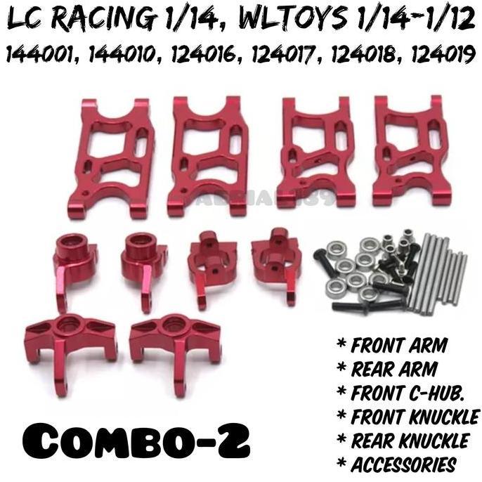 Upgrade arm knuckle front rear LC Racing 1/14 RC WLTOYS 1/14 1/12