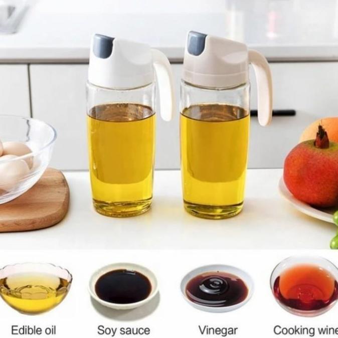 DP Botol Minyak Goreng Kaca Tebal Tempat Kecap Saos Susu Madu 300 Ml