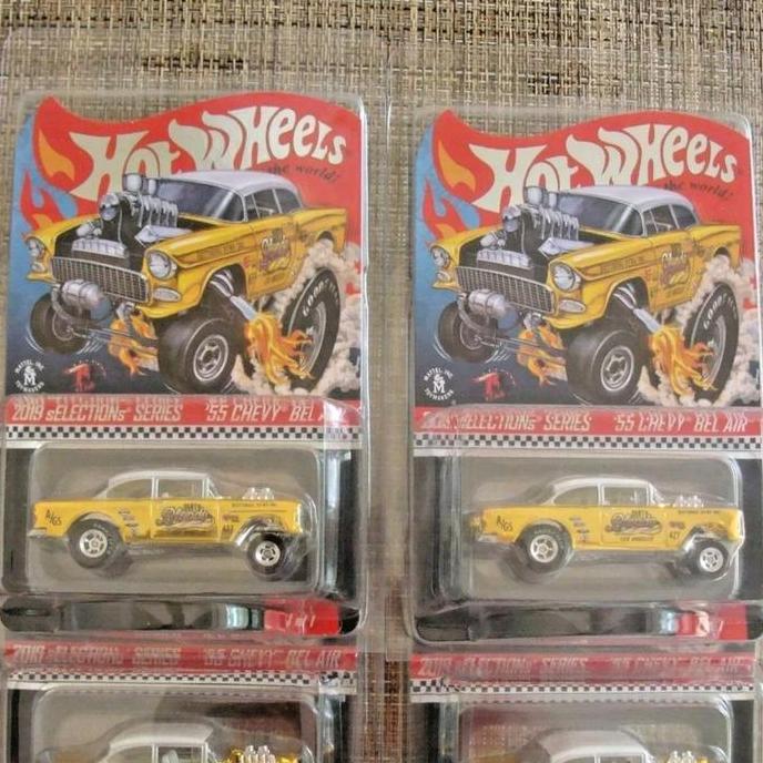 Hot Wheels RLC 55 Chevy Bel Air Gasser Dirty Blonde Gold Selections
