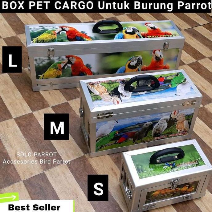 Vabalika_ - Pet Box Cargo untuk Burung Parrot ukuran S