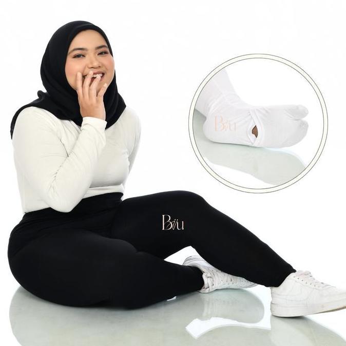 Celana Legging Wudhu Jumbo Panjang Wanita Tebal Premum