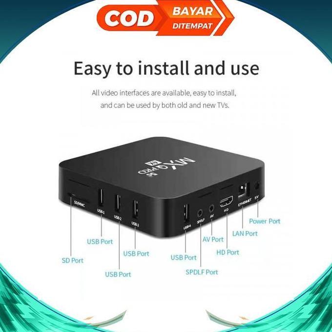 Yuk Beli Mxq Pro 4K Ultra Hd Android Box Smart Tv 1Gb Ram 8Gb Rom Wifi Streaming Media Player Live C