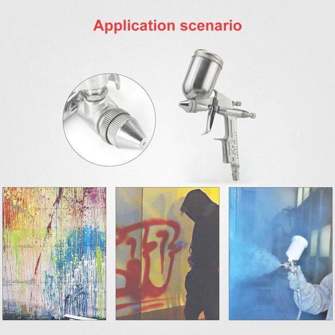HAYVEZZA Spray Gun Auarita Gravity K3   Nozzle 0.5mm Semprotan Cat Airbrush