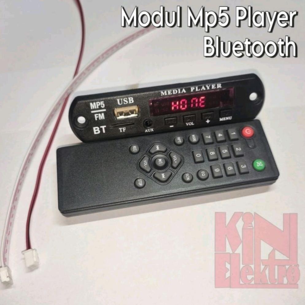 Aebrand Mp5 Modul Vidio Bluetooth 12V Splash Screen Plus Box+Adaptor / Mp5 Video Player Bluetooth 12