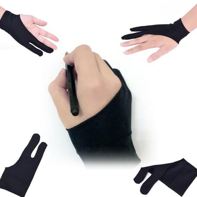 Sarung tangan drawing glove untuk pen tablet Wacom Huion