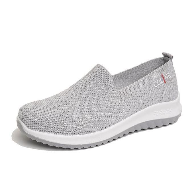 COLINE Kimberly Flyknit Sneakers Shoes Sepatu Wanita C1019 Canvas