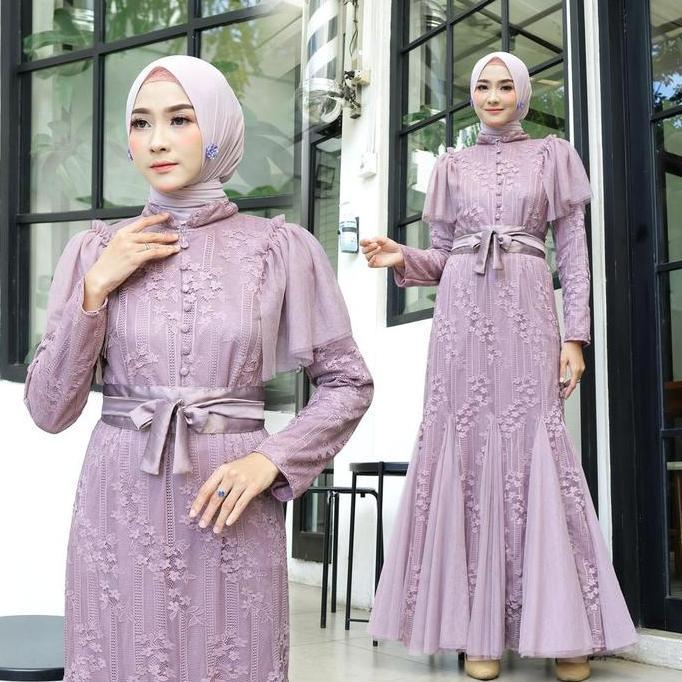 Wxwxw- Maxi Flora / Gamis Busui / Gamis Duyung / Gamis Brukat / Gamis Pesta / Gamis Kondangan  Musli