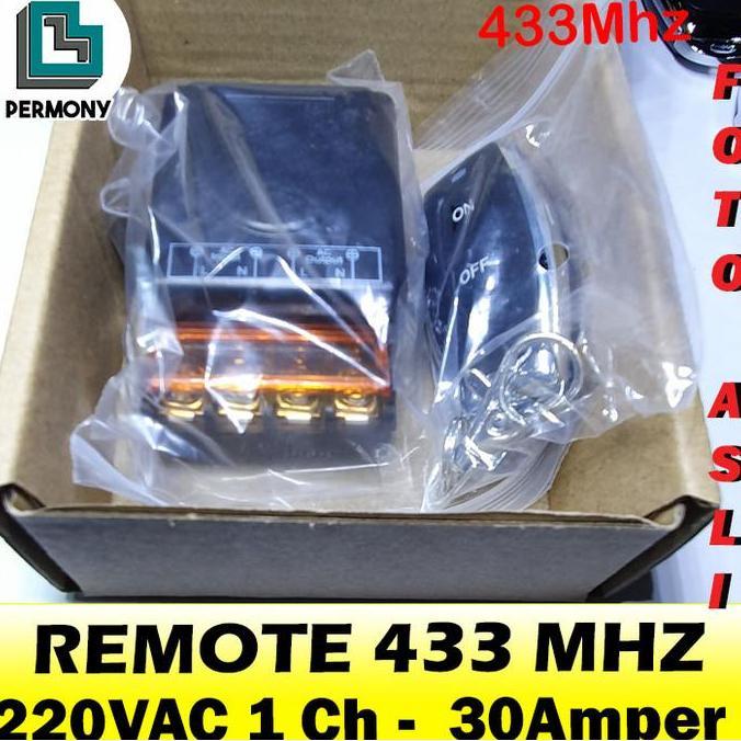 Akusesari- Remote 433Mhz 433 Mhz 1 Channel Transmitter Receiver 1Channel 30A 220V
