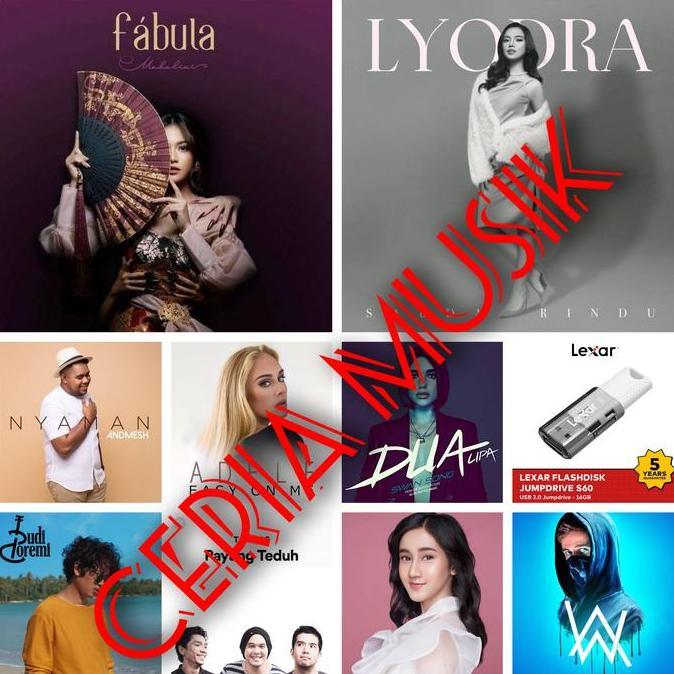 Flashdisk Lagu Indonesia Barat Hits Support Untuk Mobil Speaker Dll