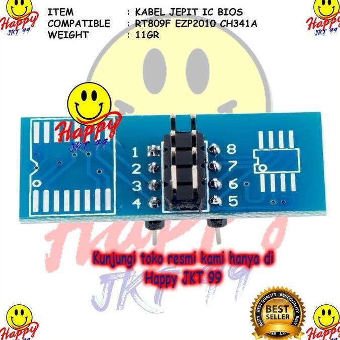 Household - Soket Jepit Clip Ic Socket Adapter Kabel Cabel Penjepit Eprom Bios