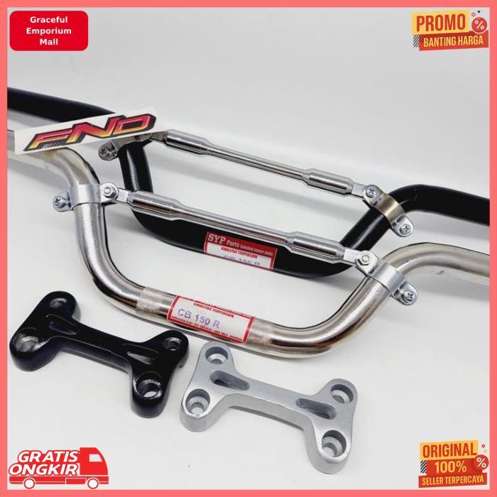 Murah Stang Cb150R Stang Cb 150 R Stir Cb Led Stang Motor Cbr Crome Hitam Set Stabilizer Raiser Rx K