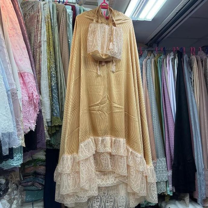 (Sutra Premium) Mukena Series Azella by.Dunia fashion store Muslim Motif Dewasa Wanita Mukenah