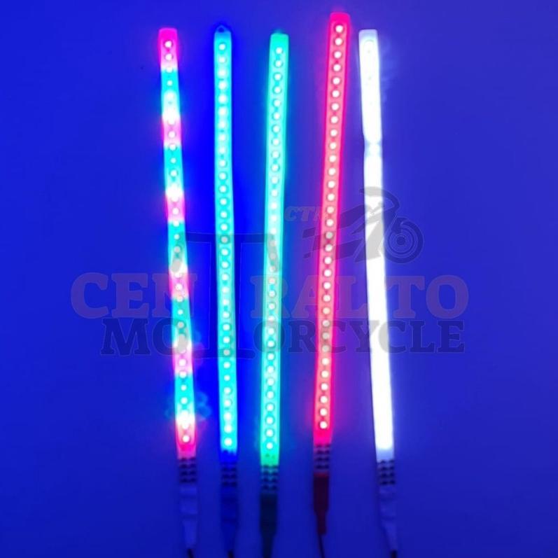Lampu Alis Rgb Running Flexyble Led Kolong Panjang 30Cm Universal