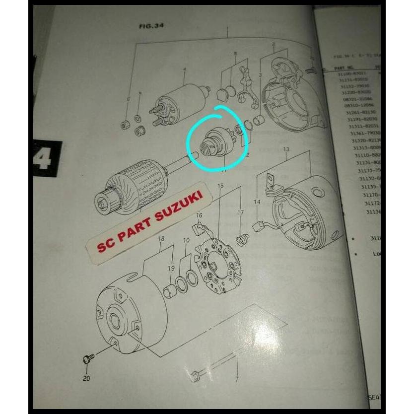 GRATIS ONGKIR BENDIX SWITCH DINAMO STARTER SUZUKI VITARA ESCUDO SIDEKICK. 