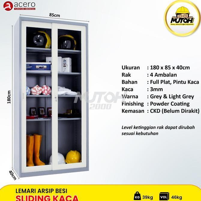 Promo Acero Aa-19Sl | Lemari Arsip Besi 2 Pintu Acero Aa-19Sl