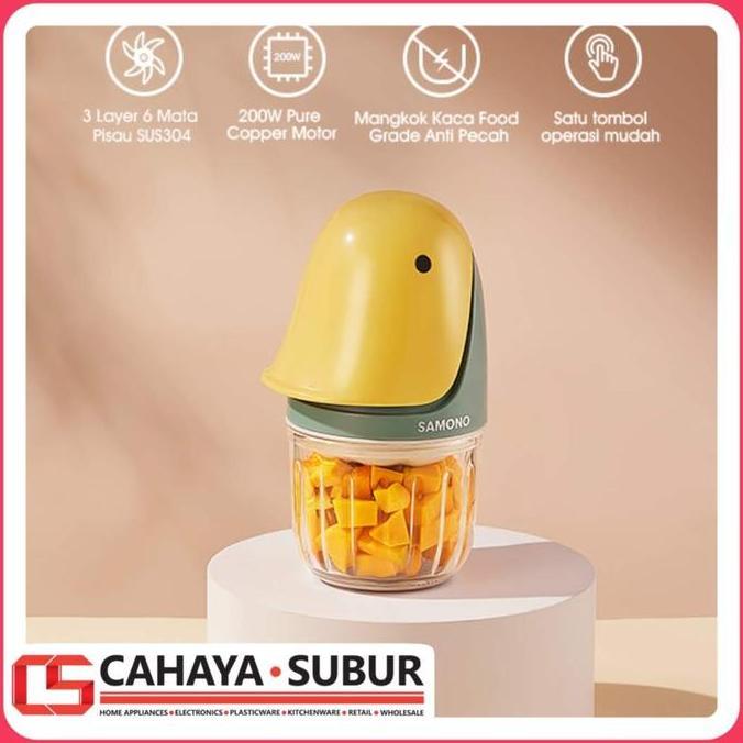 CLEARANCE SALE - Food Chopper SAMONO JAPAN Magic Duck 6 Blades SUS304 Food Grade 200W