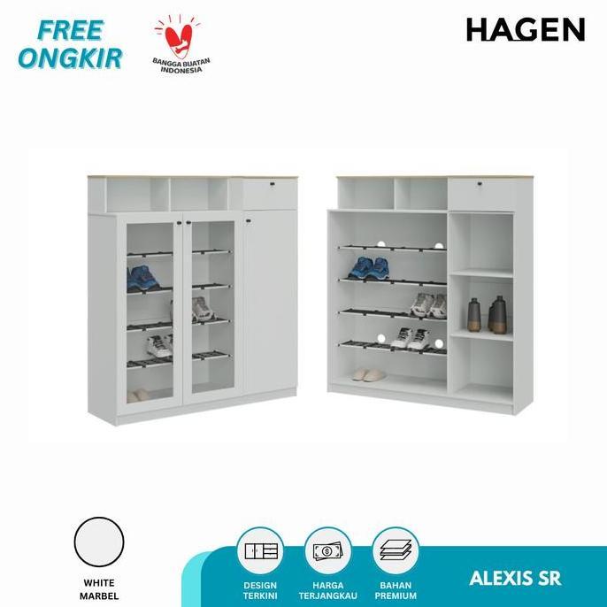 Murah Garvani X Hagen - Alexis Sr Rak Sepatu / Lemari Sepatu